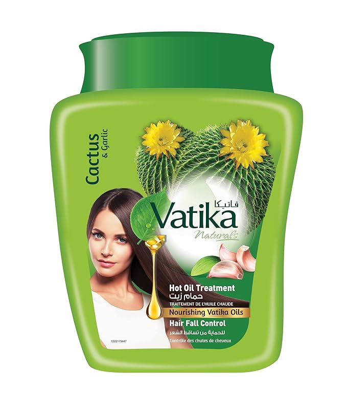 Vatika Naturals Hair Fall Control Hammam Zaith Hot Oil Treatment 250g | Hair Mask with Natural Extracts of Cactus & Garlic | Undo 5 Days of Damage